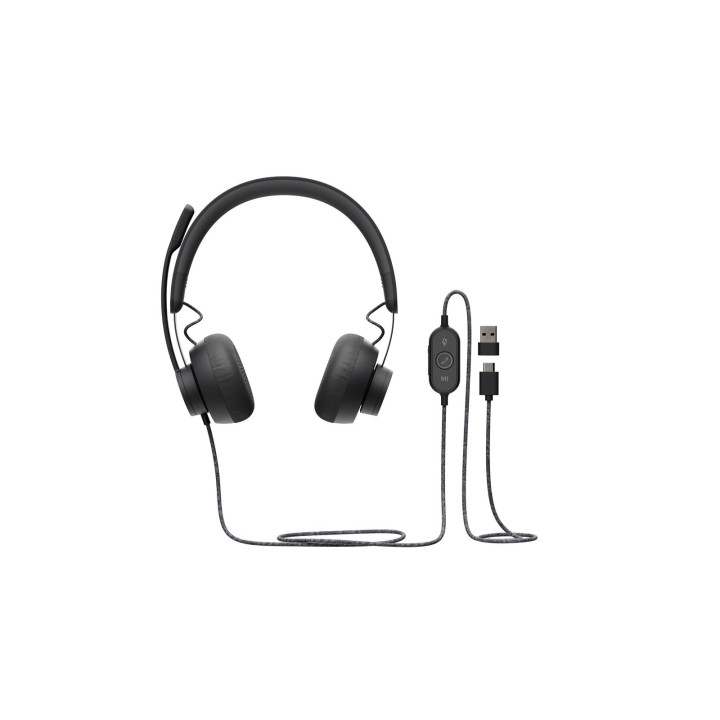 LOGITECH ZONE WIRED HEADSET UC - GRAPHITE